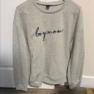 Gray Boymom Women's Sweater